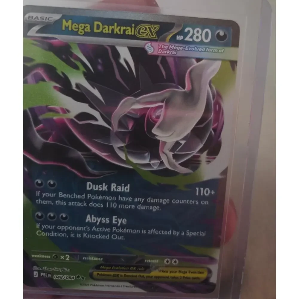 Mega Darkrai ex 048/084 Double Rare Pitch Black Pokemon New